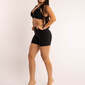 Set Top & Short Fire Forza - Negro - Conjunto Short & Top Fitness Mujer 