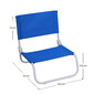 Silla Plegable Baja De Playa 45x49,5x17,5cm 7houses - Azul Silla Plegable Baja De Playa 45x49,5x17,5cm 7houses - Azul