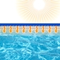 Lámina Piscina Protección Lona Solar Calefacción Granos Burbujas 8 X 5 M - Azul 