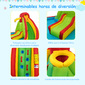 Castillo Hinchable Con Piscina De Juego Y 2 Toboganes - Multicolor Castillo Hinchable Con Piscina De Juego Y 2 Toboganes - Multicolor