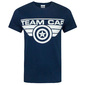 Camiseta Modelo Civil War Team Cap Captain America - Azul 