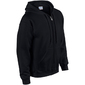 Sudadera Con Cremallera Y Capucha Modelo Blend Unisex Hombre Mujer Deporte/gimnasio Gildan (Negro) - Negro Sudadera Con Cremallera Y Capucha Modelo Blend Unisex Hombre Mujer Deporte/gimnasio Gildan (Negro) - Negro