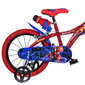 Bicicleta Criança Spider-man 14 Polegadas 4-6 Anos - Vermelho 