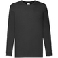 Camisola De Manga Comprida Fruit Of The Loom Valueweight - Preto Camisola De Manga Comprida Fruit Of The Loom Valueweight - Preto