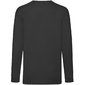 Camisola De Manga Comprida Fruit Of The Loom Valueweight - Preto Camisola De Manga Comprida Fruit Of The Loom Valueweight - Preto