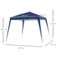 Carpa Plegable 3x3m Outsunny Carpa Plegable 3x3m Outsunny