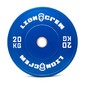 Disco Olímpico De Color  Lion Crew 20 Kg - Azul - Disco Bumper Crossfitness 20 Kg 