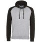 Just Hoods Adults Unisex Two Tone Hooded Baseball Sweatshirt/hoodie Awdis (Heather Grey/jet Black) - Cinzento/Preto Just Hoods Adults Unisex Two Tone Hooded Baseball Sweatshirt/hoodie Awdis (Heather Grey/jet Black) - Cinzento/Preto