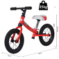Homcom Bicicleta Sin Pedales Sillín Regulable Y Rueda De Goma Homcom Bicicleta Sin Pedales Sillín Regulable Y Rueda De Goma