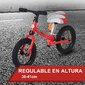 Homcom Bicicleta Sin Pedales Sillín Regulable Y Rueda De Goma Homcom Bicicleta Sin Pedales Sillín Regulable Y Rueda De Goma