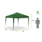 Carpa Wasabi Classic 3x3m De Aluminio Plegable Verde Carpa Wasabi Classic 3x3m De Aluminio Plegable Verde