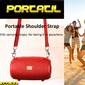 Alto-falante Bluetooth 5.0 Grande Poder Alta Definição 5w Klack® - Vermelho - Compatível com Iphone Xiaomi Samsung Huawei Alto-falante Bluetooth 5.0 Grande Poder Alta Definição 5w Klack® - Vermelho - Compatível com Iphone Xiaomi Samsung Huawei