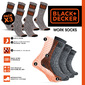 Pack 3 Pares De Meias Black&decker - Cinzento - 0 Pack 3 Pares De Meias Black&decker - Cinzento - 0