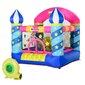 Castelo Insuflável Outsunny 342-024v90 - Multicor Castelo Insuflável Outsunny 342-024v90 - Multicor