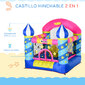 Castelo Insuflável Outsunny 342-024v90 - Multicor Castelo Insuflável Outsunny 342-024v90 - Multicor