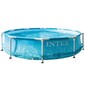 Piscina Desmontável Intex Metal Frame Beachside - Azul - Piscina Redonda 305x76cm Piscina Desmontável Intex Metal Frame Beachside - Azul - Piscina Redonda 305x76cm