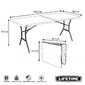 Mesa Plegable Multiusos Ultrarresistente Lifetime 183x76x74 Cm Uv100 Mesa Plegable Multiusos Ultrarresistente Lifetime 183x76x74 Cm Uv100