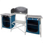 Armário De Cozinha De Camping Dobrável Com Pára-brisa + 2 Compartimentos Aktive Armário De Cozinha De Camping Dobrável Com Pára-brisa + 2 Compartimentos Aktive