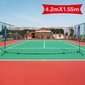 Costway Red De Badminton Entrenamiento Con Soporte Bolsa Portátil - Azul/Rojo - Red De Tenis Badminton Costway Red De Badminton Entrenamiento Con Soporte Bolsa Portátil - Azul/Rojo - Red De Tenis Badminton
