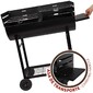 Barbacoa De Carbón Con Doble Parrilla Aktive - Negro Barbacoa De Carbón Con Doble Parrilla Aktive - Negro