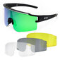 Gafas De Sol Deportivas Yeaz Sunthrill - Negro/Verde - Gafas De Sol Deportivas-  Jet Black 