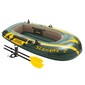 Barco Insuflável Intex Seahawk 4 & Remos - 351x145x48 Cm - Verde Barco Insuflável Intex Seahawk 4 & Remos - 351x145x48 Cm - Verde