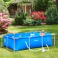 Piscina Desmontável Outsunny 848-016v90 - Azul Piscina Desmontável Outsunny 848-016v90 - Azul