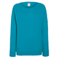 Sudadera Ligera Y Ajustada Fruit Of The Loom - Azul Aqua 