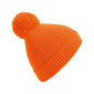 Gorro Beanie De Punto Engineered Con Pom Pom Beechfield - Naranja 