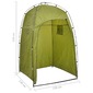 Inodoro Portátil Para Camping Con Carpa 10 L Vidaxl - Verde - Inodoro De Camping Con Carpa 