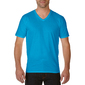 Camiseta De Manga Corta Con Cuello V Gildan Premium - Azul Zafiro Camiseta De Manga Corta Con Cuello V Gildan Premium - Azul Zafiro
