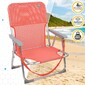 Silla Plegable Baja Aluminio Aktive Beach- Coral Silla Plegable Baja Aluminio Aktive Beach- Coral