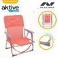 Silla Plegable Baja Aluminio Aktive Beach- Coral Silla Plegable Baja Aluminio Aktive Beach- Coral