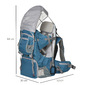 Homcom Mochila Portabebés Plegable Ajustable Portador De Bebé Ergonómica Manos Libres 6-36 Meses Con Homcom Mochila Portabebés Plegable Ajustable Portador De Bebé Ergonómica Manos Libres 6-36 Meses Con