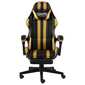 Silla Gaming Vidaxl Con Reposapiés Cuero Sintético Y Rayas Silla Gaming Vidaxl Con Reposapiés Cuero Sintético Y Rayas