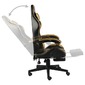 Silla Gaming Vidaxl Con Reposapiés Cuero Sintético Y Rayas Silla Gaming Vidaxl Con Reposapiés Cuero Sintético Y Rayas
