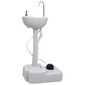 Vidaxl Lavabo Portátil Con Pedestal Para Camping Gris 20 L - Gris - Lavabo De Camping Con Pedestal Vidaxl Lavabo Portátil Con Pedestal Para Camping Gris 20 L - Gris - Lavabo De Camping Con Pedestal