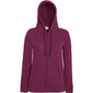 Sudadera Con Capucha Fruit Of The Loom - Burgundy - Casual Mujer 