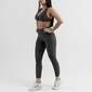 Set Legging & Top Water Forza - Gris Oscuro - Set Legging & Top Fitness Mujer 
