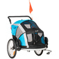 Remolque Bicicleta Perros Pawhut D00-142lb - Azul Remolque Bicicleta Perros Pawhut D00-142lb - Azul
