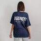 Camiseta Oversize Agongym - Azul Marino 