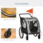 Remolque Bicicleta Perros Pawhut D00-144gy - Gris Remolque Bicicleta Perros Pawhut D00-144gy - Gris
