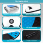 Tabla De Paddle Hinchable Blue 10'8 Con Inflador, Remo, Leas Y Mochila De Transporte Tabla De Paddle Hinchable Blue 10'8 Con Inflador, Remo, Leas Y Mochila De Transporte