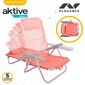 Silla Plegable Multiposición Aluminio Aktive Beach - Coral Silla Plegable Multiposición Aluminio Aktive Beach - Coral