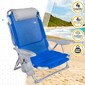 Silla De Playa 4 Posiciones Con Cojín Y Posavasos Aktive Beach Silla De Playa 4 Posiciones Con Cojín Y Posavasos Aktive Beach