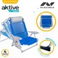 Silla De Playa 4 Posiciones Con Cojín Y Posavasos Aktive Beach Silla De Playa 4 Posiciones Con Cojín Y Posavasos Aktive Beach
