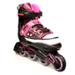 Patins Em Linha Ajustáveis Des Krf - Fuchsia/Branco Patins Em Linha Ajustáveis Des Krf - Fuchsia/Branco