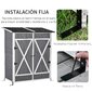 Caseta De Jardín Outsunny 845-353v02cg Caseta De Jardín Outsunny 845-353v02cg