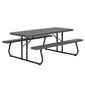 Mesa Con Bancos Plegable Ultrarresistente Lifetime 183x76x74 Cm Uv100 Marrón Mesa Con Bancos Plegable Ultrarresistente Lifetime 183x76x74 Cm Uv100 Marrón