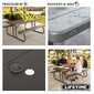 Mesa Con Bancos Plegable Ultrarresistente Lifetime 183x76x74 Cm Uv100 Marrón Mesa Con Bancos Plegable Ultrarresistente Lifetime 183x76x74 Cm Uv100 Marrón